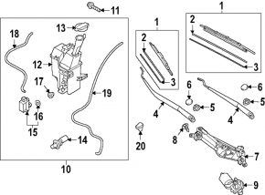 Hyundai Kona 23-25 Electric Windscreen Washer Reservoir