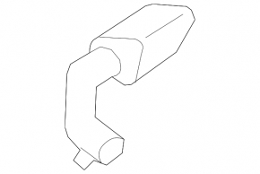 Right outer exhaust pipe tip for Porsche Cayenne 19-23 chrome