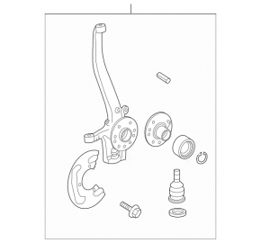 Front right axle shaft with hub for Mercedes W164 ML