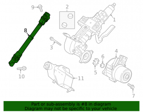 Steering cardan shaft Mazda 3 19- Japan built