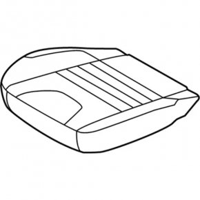 Ford Escape MK3 2013-2015 passenger seat without airbag, gray cloth
