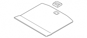 Ford Edge 15-24 black trunk floor