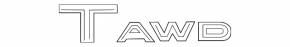 Emblem inscription T-AWD tailgate Lincoln MKC 15-19