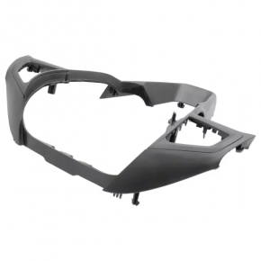 Ford Fusion mk5 17-20 black steering wheel cover with gray insert