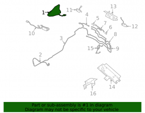 Antenna fin Ford Escape MK4 20-24 structure