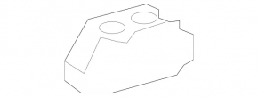 Right rear bumper bracket for Mercedes W164 ML