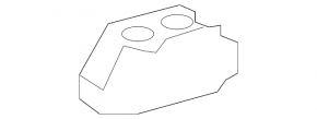 Right rear bumper bracket for Mercedes W164 ML