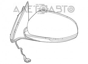 Right side mirror Jeep Cherokee KL 19-21 turn signal, heated, backlight, BSM