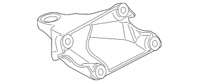 Engine mount bracket right BMW F30 17-18 rwd B46