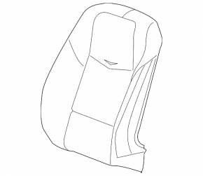 Cadillac CTS 14-14 driver's seat upholstery gray leather with gray lining