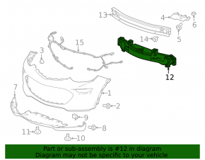 Chevrolet Bolt 17-21 Front Bumper Absorber