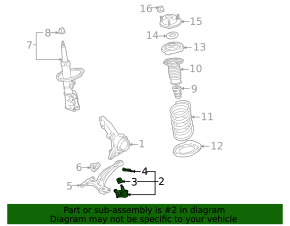 Ball joint front right Toyota Highlander 08-13 CTR