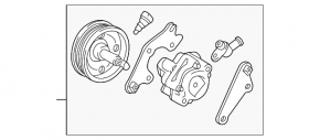 Power steering pump for Toyota Sienna 04-10