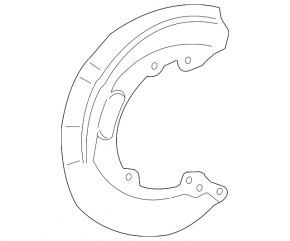 Front right brake disc cover for Lexus LS460 LS600h 07-17