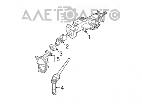 Steering universal joint for Nissan Murano z50 03-07