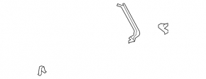 Right trunk door trim Audi Q7 4L 10-15 gray