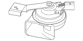 High signal BMW X1 F48 16-22 with bracket, without wire