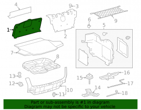 Toyota Avalon 13-18 hybrid center console trim