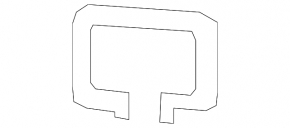 Right arch trim plug Lexus RX350 RX450h 10-15 black