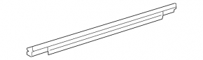 Glass seal center rear left Toyota Venza 21-