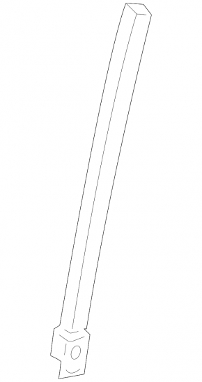 Front right door glass guide Honda Accord 23-