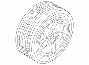 Spare tire spare wheel VW Touareg 11-17 R17 195/75