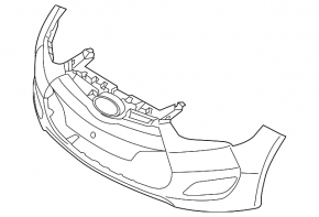 Front Bumper Bare Hyundai Veloster 12-17