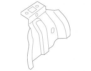 Front right fender bracket Ford Fiesta 11-19