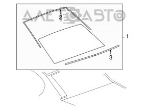 Rear glass Chevrolet Cruze 11-16