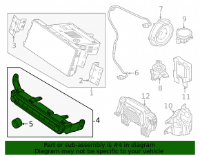 Kia Niro 20-22 radio control panel gray