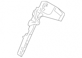 Bracket for mounting the rear pillar trim, right lower Porsche Panamera 10-16 lower
