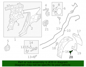 Left ventilation shield Hyundai Ioniq 17-22