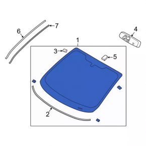 Ford Fiesta 11-19 Windshield