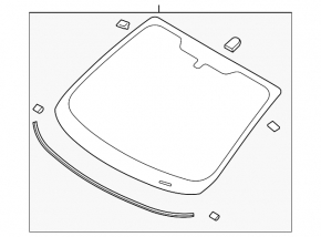 Ford Fiesta 11-19 Windshield