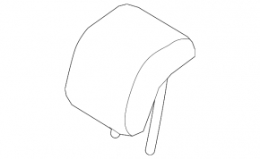 Headrest rear central Ford Fiesta 11-19 cloth black