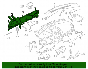 Under-torpedo pipe reinforcement Ford Edge 15-
