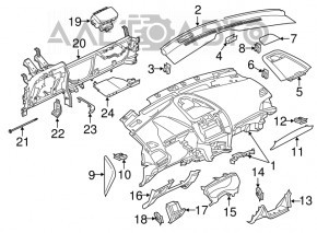 Under-torpedo pipe reinforcement Ford Edge 15-
