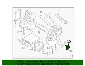 Actuator motor heater drive ventilation Mazda CX-5 17-24