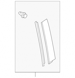 Door trim side rear right Mazda CX-5 13-16 front