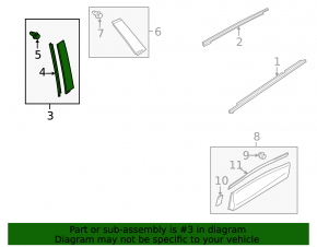 Door trim side rear right Mazda CX-5 13-16 front
