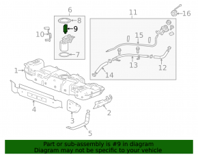 Chevrolet Equinox 23-24 LSD Fuel Pressure Sensor on the Fuel Rail