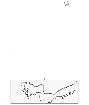 Fuel filler neck for BMW X5 F15 14-18 auxiliary fuel tank, passive 3.0D