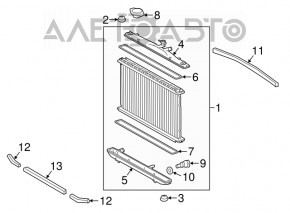 Lexus RX350 16-22 Water Cooling Radiator
