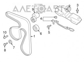 Subaru Outback 15-19 Drive Belt Tensioner Roller