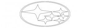 Center cap for Subaru Forester 14-16 SJ disk silver