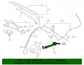 Washer reservoir neck Nissan Leaf 11-12