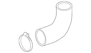 Air pipe lower VW Passat b7 12-15 USA 2.0TDI OEM