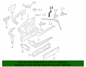 Right Cup Strut BMW F30 12-18