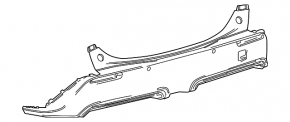 Bare rear bumper Toyota bZ4X 22-26 Limited