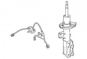 Front left shock absorber Kia EV6 22-24 AWD, electric